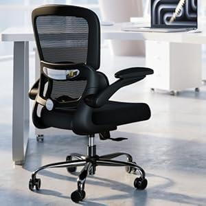 TRALT Office Chair - Ergonomic Desk Chair with Adjustable Lumbar Support, Mesh Computer Chair, Executive Chairs for Home Office Comfortable Lumbar Support (Black)