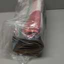 2 Pcs Merry Christmas Door Mats, Welcome Doormats with Layered Plaid Rug, Christmas Front Door Rugs for Entrance Porch Winter Holiday Outdoors Decor 17 x 29 Inch (Merry Christmas)