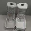 Elevon Automatic Cat Feeder, Gravity Food and Water Dispenser Bowl Set for Small Medium Dogs Animals, Pet Feeder Dispenser Storage Food, 3.8L Large Capacity, White & Gray