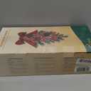 24" Pre-lit Decorative Teardrop Swag, Battery Operated Christmas Swag with Fairy Lights, Red Bowknot & Baubles, Pine Cones, Red Berries, Green Leaves Holly, Spruce Branches, Pine Needles