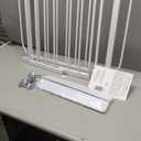 34" Extra Tall Baby Gate for Stairs, Auto Close Stroller Friendly Dog Gate Indoor for Doorways, Pressure Mounted 29"-51" Wide Baby Gate, Easy Walk Through Gate for Children & Pets, White