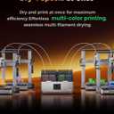 Creality Filament Dryer, Space Pi X4 Filament Storage Box for 4 Spools, Dual Independent Heating Chambers, 85℃ Max Temperature, Compatible with 1.75mm 2.85mm PLA PETG ABS TPU PC PA PAHT