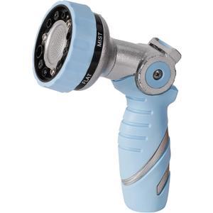 GREEN MOUNT Garden Hose Nozzle Heavy Duty Water Nozzle with Thumb Control On Off Valve, 6 Adjustable Spray Watering Patterns Comfortable Ergonomic Handle for Watering Plants, Washing Car, Cleaning