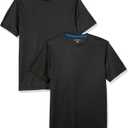 Amazon Essentials T-Shirts for Men, Active Performance Tech, Pack of 2 (X-Small, Black)