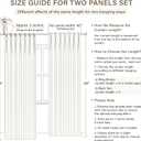 CAPALOCA Linen Pinch Pleated Curtains Blackout 100% Black Out Curtains 96 Inches Long 2 Panels with Hooks, Thermal Insulated Pinch Pleat Drapes for Bedroom, 40Wx96L, Natural White