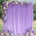 Wokceer Lavender Purple Backdrop Curtain for Parties 10x10FT Photo Backdrop Drapes for Wedding Party Curtain Backdrop for Photoshoot Baby Shower Birthday Photography Background 2 Panels 5x10FT (10FTx10FT)