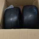 13x6.50-6 Lawn Mower Tires Flat Free, Zero Turn Mower Front Tires for Residential and Commercial, 13x6.5-6 Flat Free Tire and Wheel, 3/4" & 5/8" Bearing, 3.25"-7.65" Center Hub, 2Pack Black