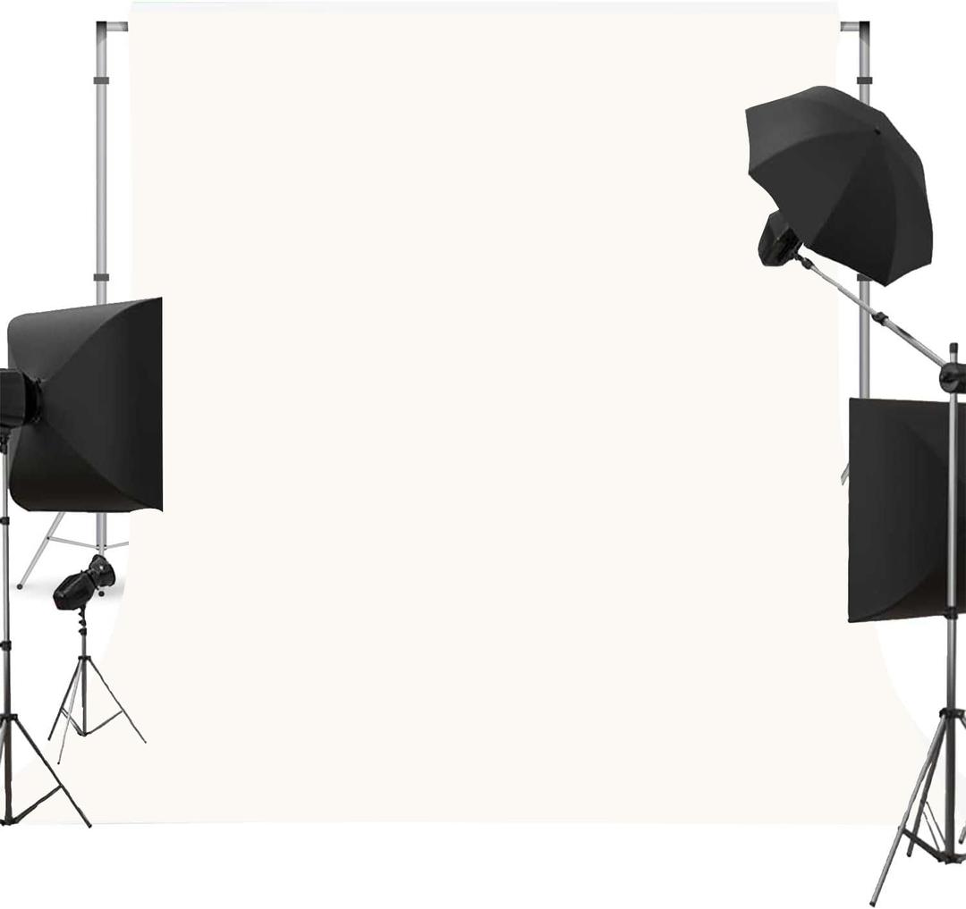 Ivory Photo Backdrop for Photoshoot Ivory Background for Photography Photo Backdrop Curtain for Party 8x10 FT