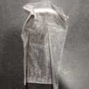 Organza Gift Bags Pack of 100 Drawstring 5x7 Inches White for Baby Shower,Girl Birthday,Party Favors,Wedding,Bridal Shower,Religious,Flat,Bulk Sheer Fabric Mesh Gauze Pouches for Jewelry,Candy