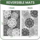 LuxStep Outdoor Rug Waterproof Outdoor Plastic Straw Rug Reversible Patio Rug Mat Outdoor Decor Large Area Mats for RV, Picnic, Backyard, Deck, Balcony, Porch, Beach, Camping, 5'x 8',Grey