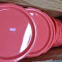 Sieral 36 Pack 8 oz Freezer Containers with Lids Reusable Deli Freezer Storage Containers Stackable Plastic Thick Twist Top Jars for Takeout Food Round Wide Mouth Lunch Snack (Red)