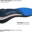 2 x Plantar Fasciitis Insoles for Men Women - Orthotics Inserts, Shoe Insoles Arch Support Flat Feet Inserts Work Boot Insoles for Standing All Day (Mens 4-4 1/2 | Womens 6-6 1/2)