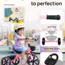 KRIDDO Tricycle for 2-5 Year Olds - Pink Toddler Trike With Gift for 24 Month to 4 Year Old Girls