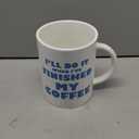 YOBRO White Elephant Gifts for Adults, Funny Gag Gifts for Coworkers, 67 oz Extra Large Ceramic Coffee Mug, Giant Funny Novelty Cup, Oversized Mug for Coffee Lovers, Blue