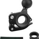 Ball Mount Base 1'' No Tool Installing for 0.5"-1"-1.26" Handlebar Fits for RAM Mount Bike Motorcycle Handlebar Ball Mount Aluminum Alloy Ball Socket Systems Black