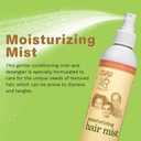 Moisturizing Baby Hair Mist for Textured Hair, Detangler Spray for Curls & Coils, Black & Brown Babies, African American Toddlers, Children & Kids of Color, 8 oz