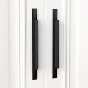 Peaha 10 Pack 5 inch Black Handles for Cabinets Long Black Cabinet Handles Kitchen Drawer Pulls Extra Long Cabinet Pulls Modern Hardware