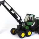 Bruder John Deere 1270G Harvester Toy with Rotating Cab and Tree Trunk  Realistic 1:16 Scale Forestry Vehicle for Kids