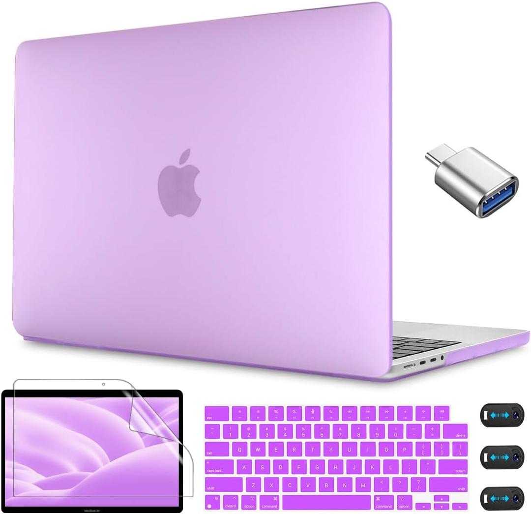 CISSOOK for MacBook Pro 14 Inch 2026 2025 2024 2023 2022 2021, Purple Hard Shell Cover for MacBook Pro 14.2" M1 M2 M3 M4 M5 Pro/Max Chip A2442 A2779 A2918 A2992 A3112 A3185 A3401 A3434