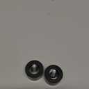 Ivilon End Cap Finials for Curtain Rods of 7/8 and 1 Inch Diameter Color Black