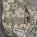 CAMTOP Mini Gym Bag for Women, Small Gym Tote Bag Puffy Quilted Sports Duffel Bag with Wet Compartment and Coin Purse Duffel Bags Dance Yoga Workout Bag for Gifts (Mini-12.6", Green Flower)