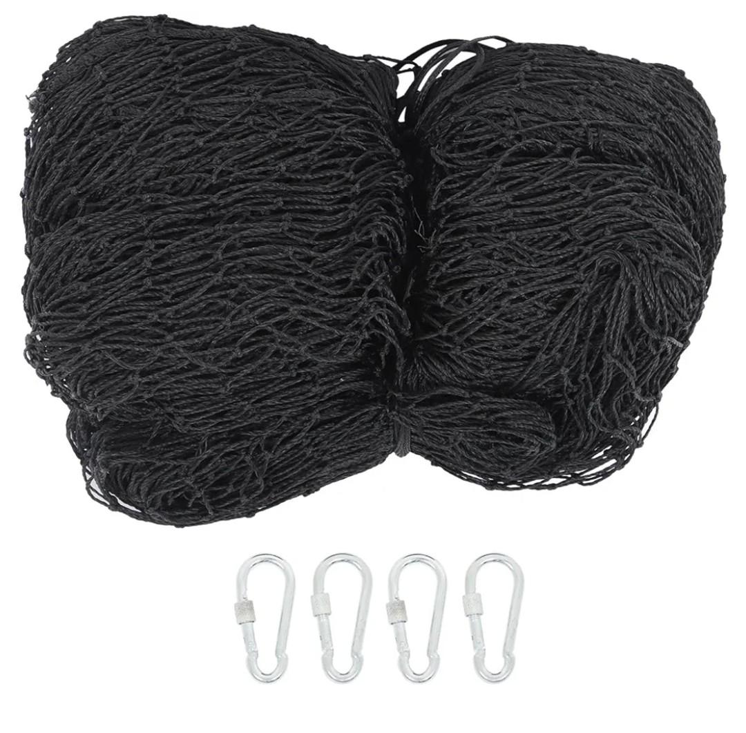 WFLNHB 10x40Ft Baseball Softball Backstop Net, Sports Netting Barrier Twisted Knotted PE Nets, for Playing Field, Backyard or Garage, Hook Included