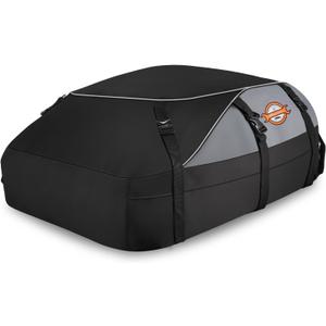 Sailnovo Rooftop Cargo Carrier Roof Bag, 20 Cubic feet Soft Waterproof Car Roof Bag fit Cars with/Without Rack, 6 Tie-Down Straps, 6 Door Hooks, Foldable Car Top Carrier for Road Trip Camping Travel