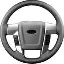 Hand Sewn Steering Wheel Cover Microfiber Leather Stitched on Wrap,Fit for Ford 2015 Expedition/2014 F-150 Tremor/2013 F-150/2010 2011 F-150 Harley-Davidson/2009 F-150 Platinum/2009 F-150 FX4