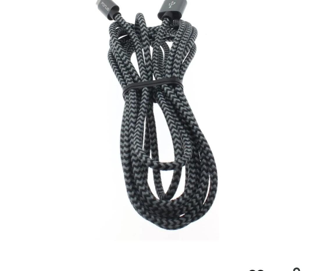 10 Ft Braided Charge For USB to Micro USB