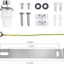 Arturesthome 4.7" Silver Ceiling Canopy Light Kit Rewind Single Hole with Hardware,Ceiling Plate for Pendant Light or Chandelier,Screw Fixing on Both Sides is Easier to Install Than Standard Canopies (12cm)