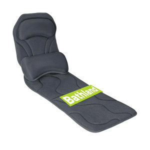 Full Body Bath Pillow for Tub - Extra Long & Thick Tub Pillow with Head, Back & Lumbar Support, 168 Non-Slip Suction Cups, Soft 5D Mesh Spa Cushion, Fits All Tubs-Gift for Soaking(Gray)