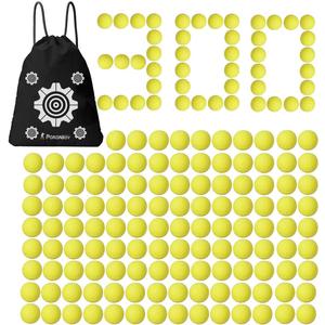 POKONBOY 300 Rounds Refill Pack Balls Ammo Compatible with Nerf Rival Gun, Foam Bullet Ball Replacement Refill Pack for Blasters Guns