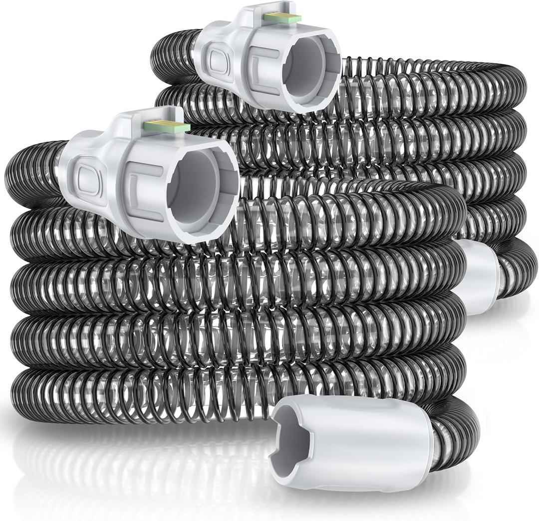 2 Packs Improved Version Climate Line Air Hose Compatible with Airsense 10 and Aircurve 10 Only - IDEAR Reusable Hose Replacement Great-Value CPAP Supplies (2)