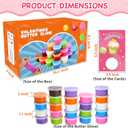 Valentines Day Gifts for Kids, 28 Pack Valentines Butter Slime Toys Valentines Cards Stress Relief Fidget Slime Toy Valentines Exchange Gifts for Kids School Classroom Valentines Party Favors