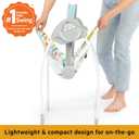 Bright Starts Playful Paradise Portable Compact Automatic Baby Swing with Music, Unisex, Newborn