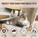 Evelots Dining Room/Kitchen Chair Cover/Protector-6 Pack- Heavy Duty Clear PVC Vinyl-No Dust/Spill/Pet Hair/Pet Claws, Easy Clean Slipcover