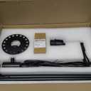 Industrial Floor Lamps for Living Room, Dimmable Floor Lamp Modern Standing Lamps with Glass Lampshade, Rotary Switch, LED Bulbs, Tall Lamps for Bedroom, Office (1 Lampshade(66inch))