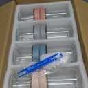 ColoVie 8 Pack Overnight Oats Containers with Lids, Chia Seed Pudding Jars, Stackable Mason Jars with Airtight Lids, Meal Prep, Wide Mouth Glass Food Storage for Snacks Yogurt Spice Sugar, 16oz 10 oz