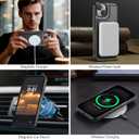 for iPhone 13 Wallet Case Compatible with Magsafe, Magnetic RFID Blocking Card Holder Kickstand 2 in 1 Detachable Case for iPhone 13 6.1", Black