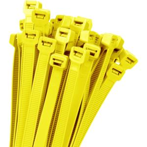 18 inch Yellow Zip Ties Heavy Duty 100 PACK, 200 LBS Ultra Exclusive Strong Plastic Wire Ties, Large Cable Ties Extra Long Tie Wraps, Indoor and Outdoor UV Resistant