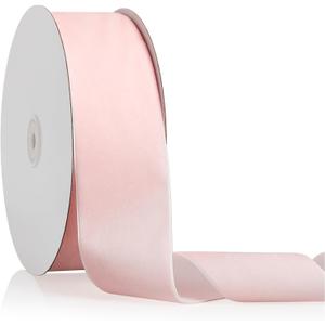 2" X 20 Yards Baby Pink Velvet Ribbon for Christmas Tree Wreath Decoration Handmade Crafts Ornaments Gift Wrapping & Bow Making