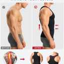 Nebility Mens Shapewear Fajas para Hombres Compression Shirt Men Body Shaper Tank Top Compression Undershirt Sleeveless Vest (M)