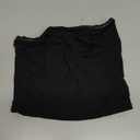 REORIA Women's Scoop Neck Long Sleeve Crop Tops Double Lined Going Out Y2K Trendy Fitted Navel Tees Black Medium