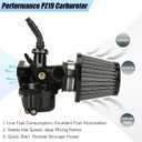 YOXUFA PZ19 Carburetor 19mm Atv Carburetor for TaoTao Coolster 110cc 125cc Dirt Bike ATV 50cc Baja Apollo Pit SSR Thumpstar Chinese 4 Wheel Quad 4 stroke parts 7/8 Throttle Assembly