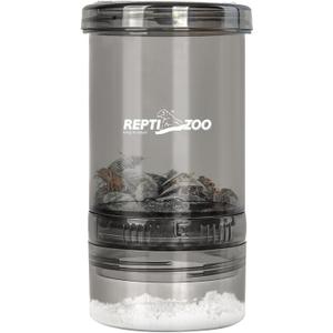 REPTI ZOO Reptile Cricket Calcium Powder Mixer, Cricket Keeper Shaker for Bearded Dragon Gecko Snake Lizards, Dispenser Feeder for Chameleon Reptile & Amphibians