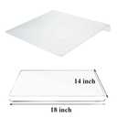 Acrylic Cutting Board, 2023 New Kitchen Countertop Clear Cutting Board, Non-Slip Clear Cutting Board with Countertop Protector Edge for Home Dining Room (17.2 X14 Inch)