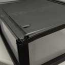 IRIS USA 47 Qt. Plastic Drawer Storage Organizer Stacking Drawers, 2-Pack, Stackable Unit with Sliding Drawer for Clothes Bedroom Kitchen Under Sink Pantry Craft Room Bathroom Dorm Office, Black