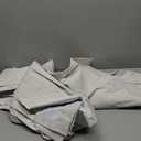 88 inch Pinch Pleated Curtains Blackout Linen Textured Full Blackout Back Tab Pinch Pleat Drapes with Hooks for Bedroom, 52W x 88L, Ivory White, 1 Panel