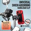 Upgraded 2025 Bicycle & Motorcycle Phone Mount - The Most Secure & Reliable Bike Phone Holder for iPhone, Samsung or Any Smartphone. Stress-Resistant & Highly Adjustable. x10 to Safeness & Comfort