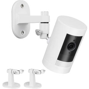 ALERTCAM 2Pack Adjustable Security Wall Mount Bracket for Stick Up Cam & Outdoor Cam Plus, Perfect View Angle for Your Surveillance Camera System - White
